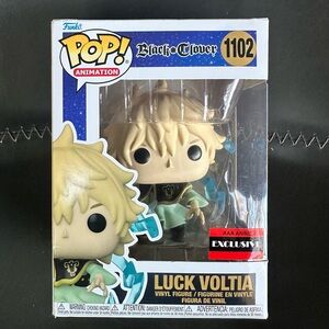 Funko Pop! Black Clover Luck Voltia Glows in the Dark Chase AAA
Exclusive #1102